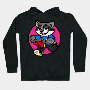 racoon cook cartoon Hoodie